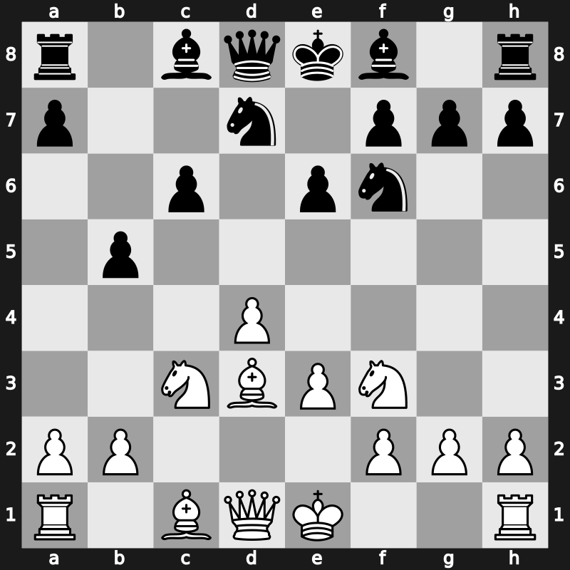 D47h - 7.Bxc4 b5 8.Bd3 - Meran