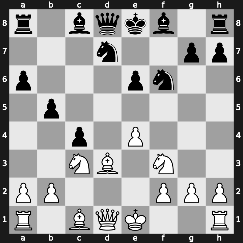 D48p - 9.e4 c5 10.d5 c4 11.dxe6 fxe6 - Meran, Reynolds