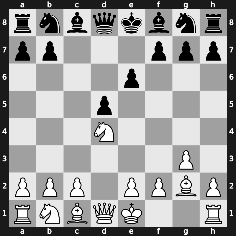 D02i - 2…e6 3.g3 c5 4.Bg2 cxd4 5.Nxd4 [+0.11]