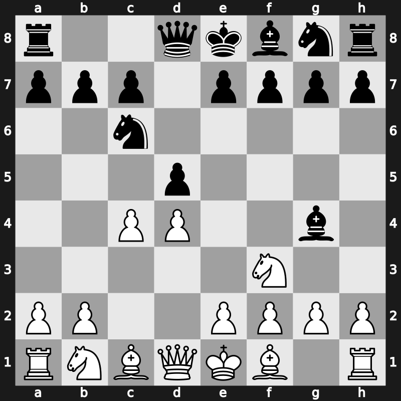 D07h - 3.Nf3 Bg4 - Chigorin [+0.67]