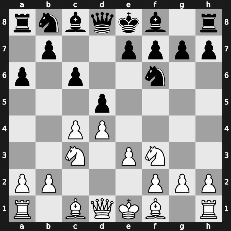 D15g - 4…a6 5.e3 - Chameleon [+0.36]