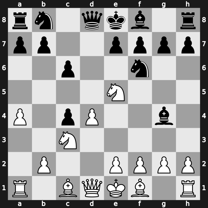 D16m - 5…Bg4 6.Ne5 - Bronstein