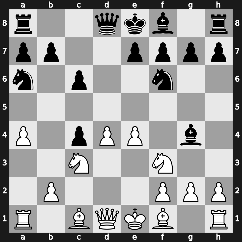 D16j - 5…Na6 6.e4 Bg4 - Smyslov