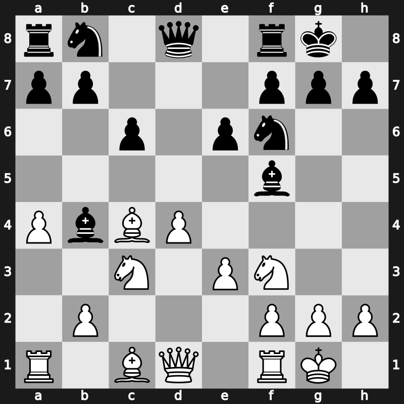 D18n - 6…e6 7.Bxc4 Bb4 8.O-O O-O - Dutch