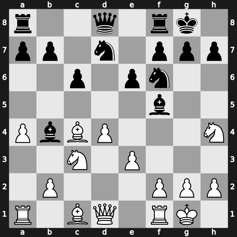 D18r - 6…e6 7.Bxc4 Bb4 8.O-O O-O 9.Nh4 Nbd7 - Dutch [+0.17]