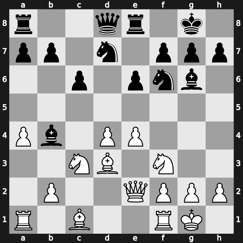 D19m - 9…Nbd7 10.e4 Bg6 11.Bd3 Re8 - Dutch [+0.45]