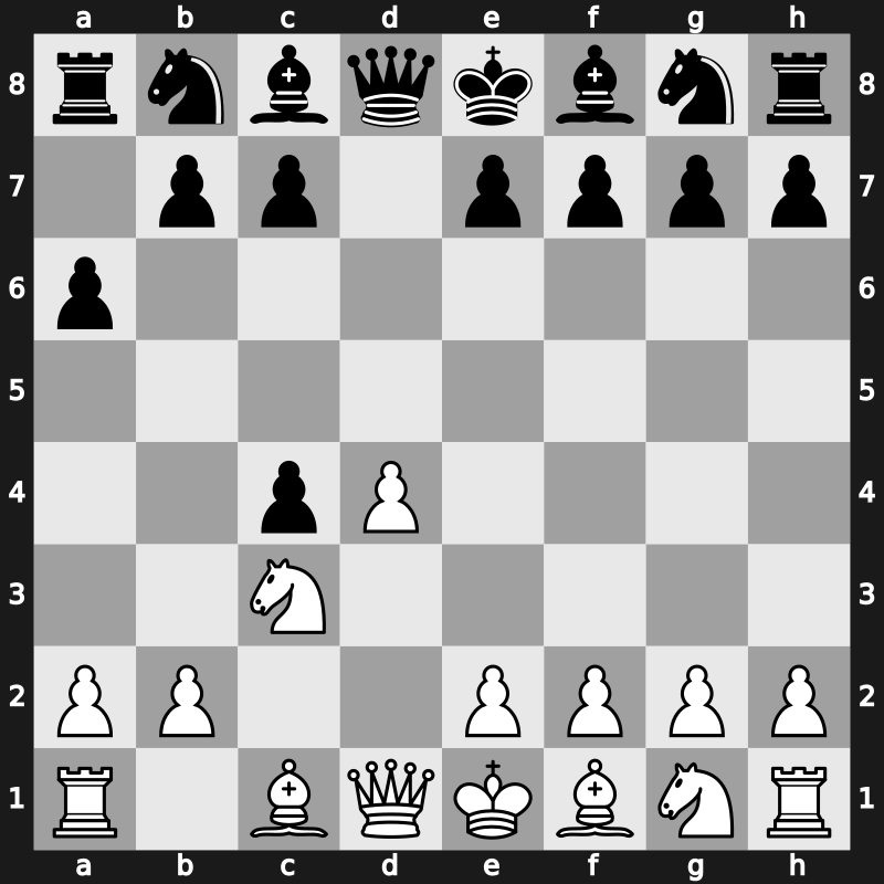 D20k - 3.Nc3 a6 - QGA: [+0.13]