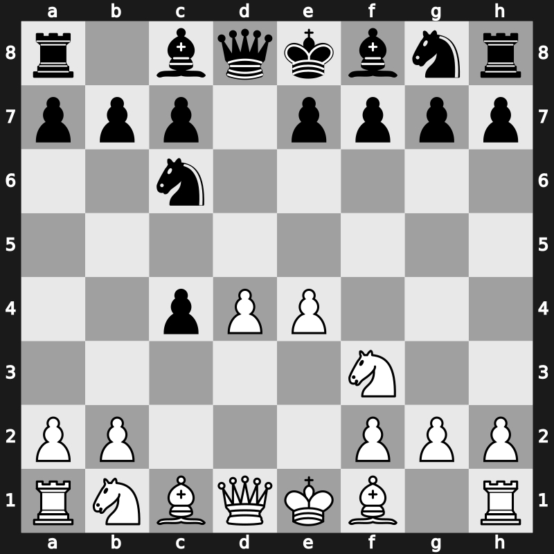 D20m - 3.e4 Nc6 4.Nf3 - QGA: [+0.48]