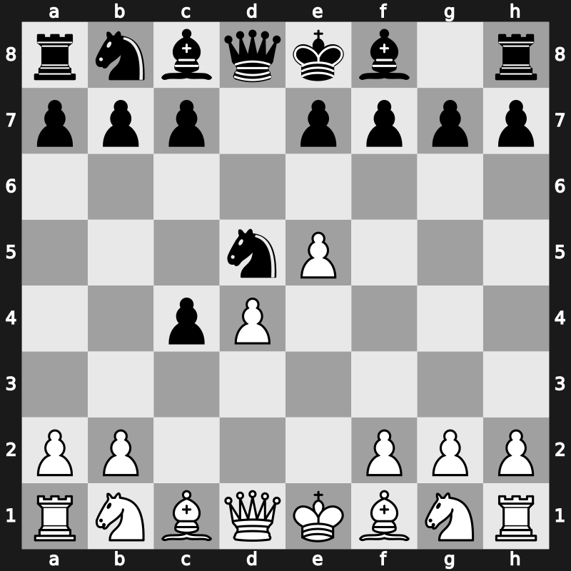 D20o - 3.e4 Nf6 4.e5 Nd5 - QGA: [+0.35]