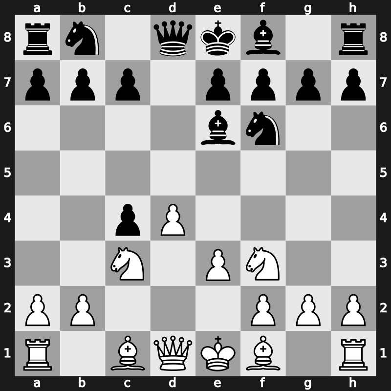 D25f - 4…Be6 5.Nc3 - Flohr