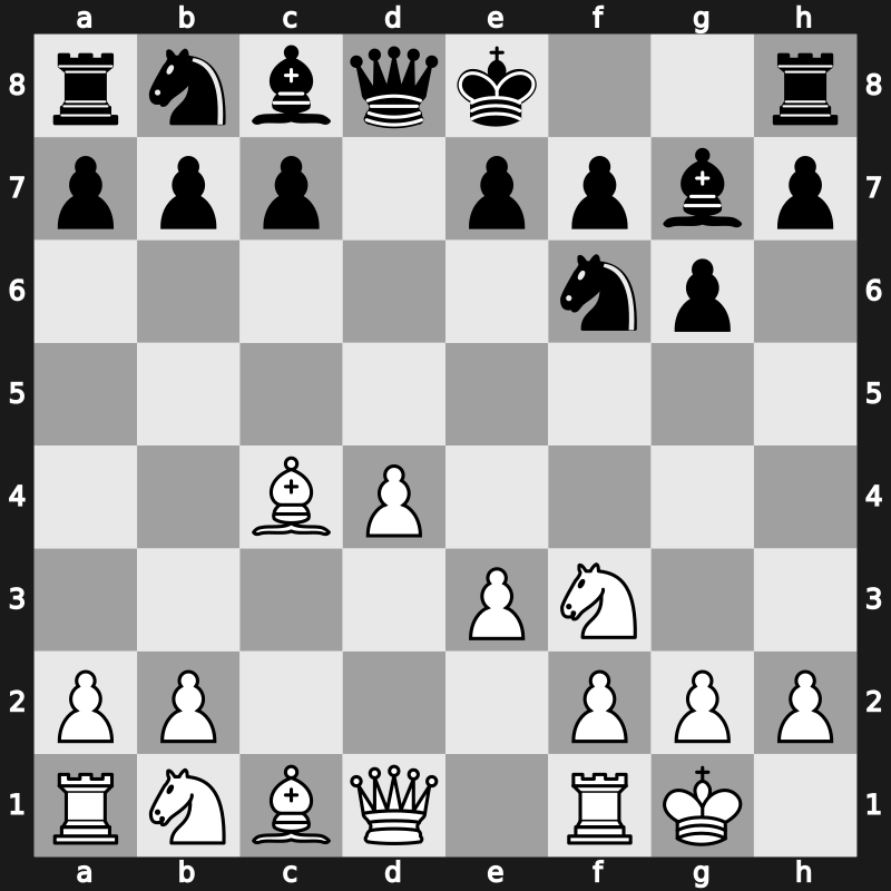 D25e - 4…g6 5.Bxc4 Bg7 6.O-O - Smyslov