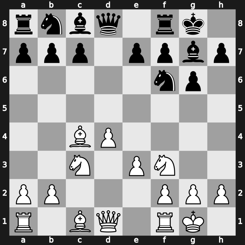 D25e - 4…g6 5.Bxc4 Bg7 6.O-O O-O 7.Nc3 - Smyslov [+0.59]