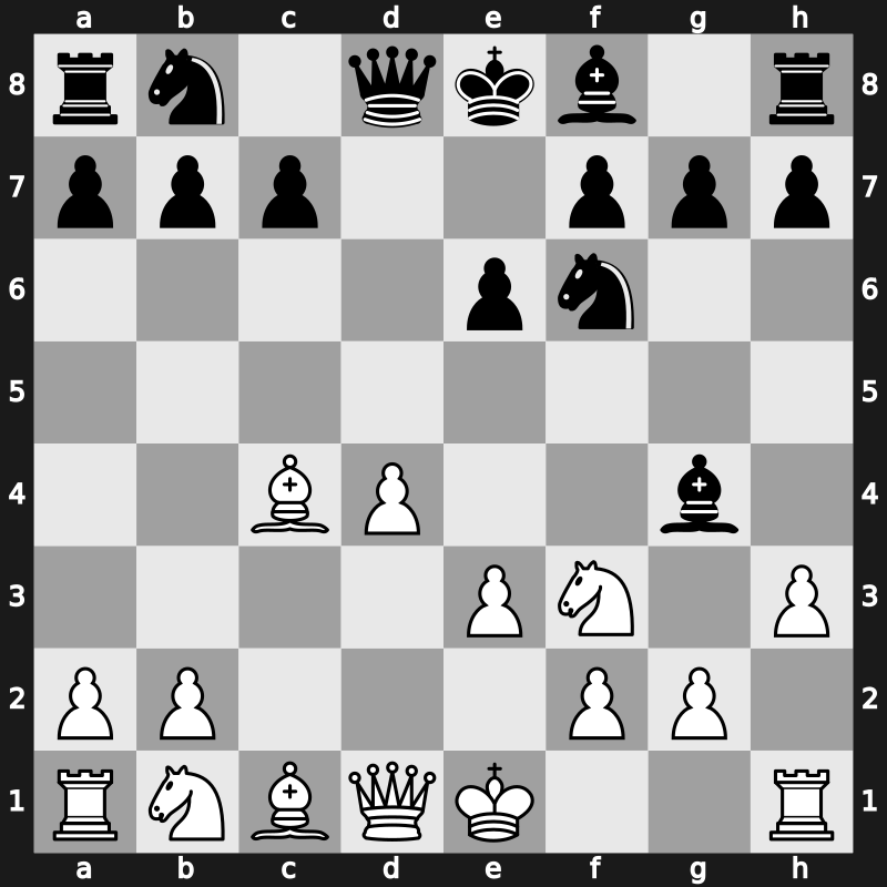 D25l - 4…Bg4 5.Bxc4 e6 6.h3 - Janowski-Larsen [+0.39]