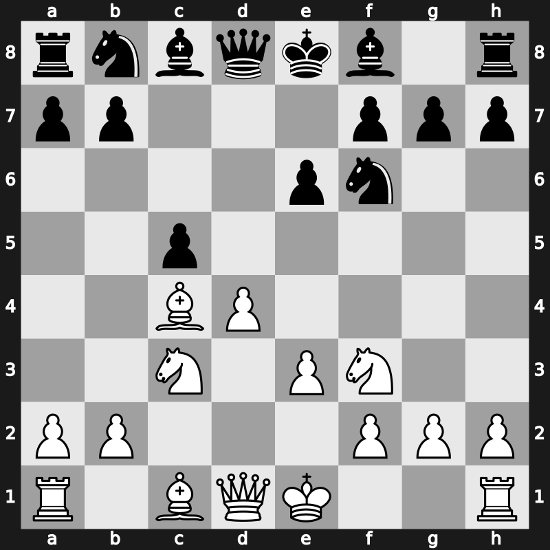 D26h - 5.Bxc4 c5 6.Nc3 - Classical