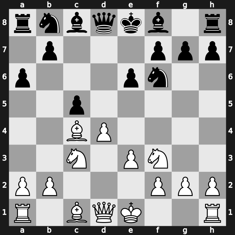 D26i - 5.Bxc4 c5 6.Nc3 a6 - Classical [+0.15]