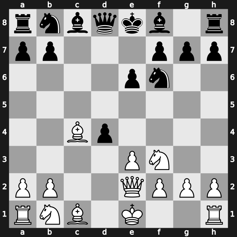 D26k - 5.Bxc4 c5 6.Qe2 cxd4 - Classical Furman [+0.42]