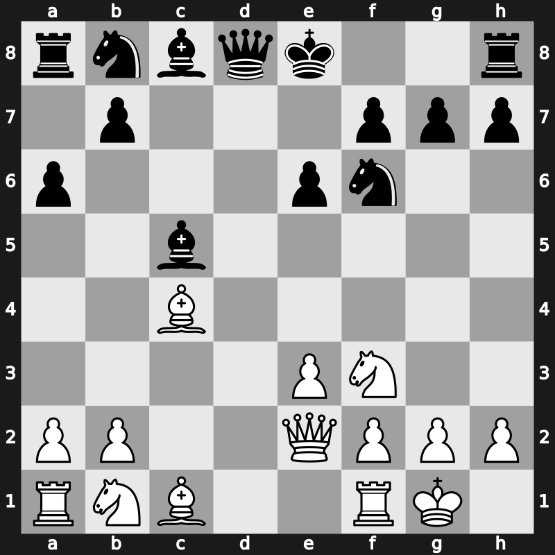 D26m - 5.Bxc4 c5 6.Qe2 a6 7.dxc5 Bxc5 8.O-O - Classical Furman [+0.13]