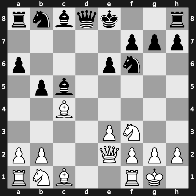 D26o - 5.Bxc4 c5 6.Qe2 a6 7.dxc5 Bxc5 8.O-O b5 - Classical Furman [+0.09]