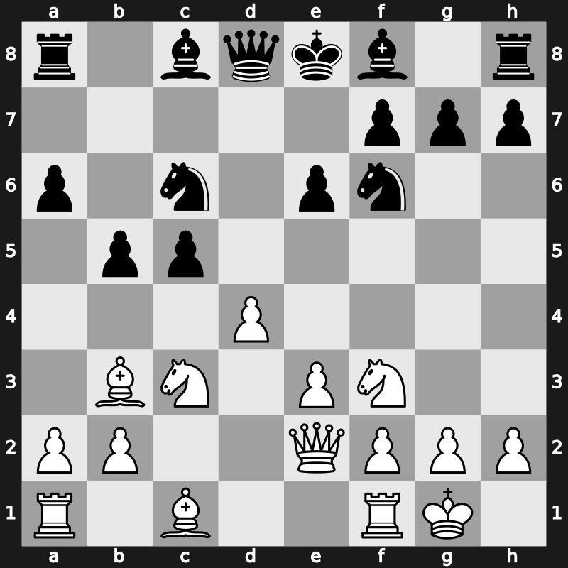 D28l - 7…b5 8.Bb3 Nc6 9.Nc3 - Classical [+0.35]