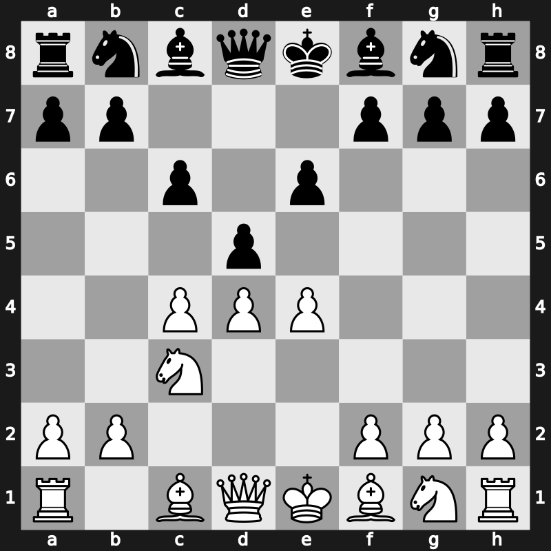 D31w - 3…c6 4.e4 - Semi-Slav: Marshall Gambit
