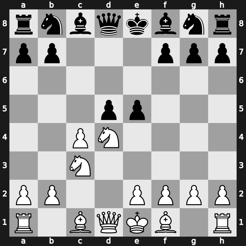D32c - 4.Nf3 cxd4 5.Nxd4 e5