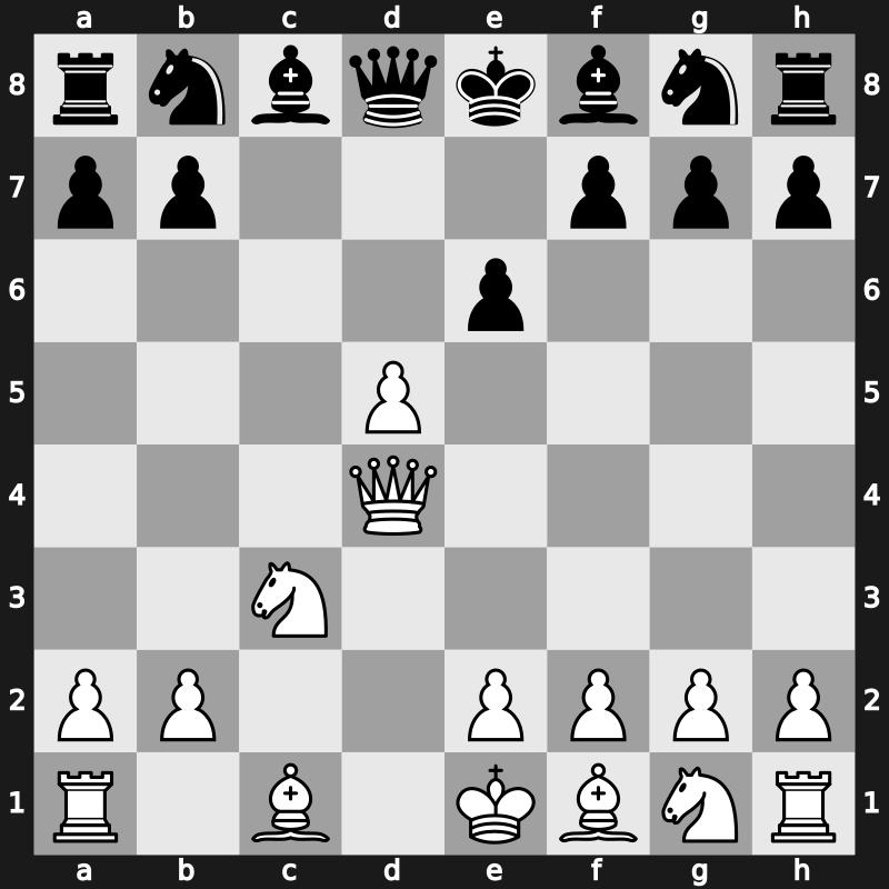 D32d - 4.cxd5 cxd4 5.Qxd4 - von Hennig-Schara Gambit [+0.37]