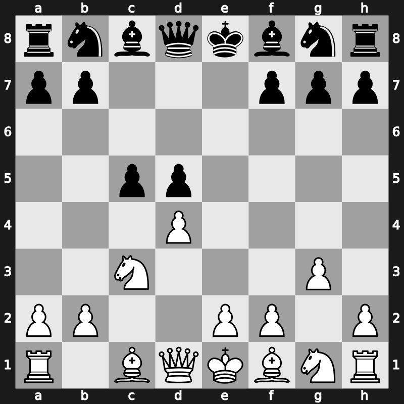 D32j - 4.cxd5 exd5 5.g3