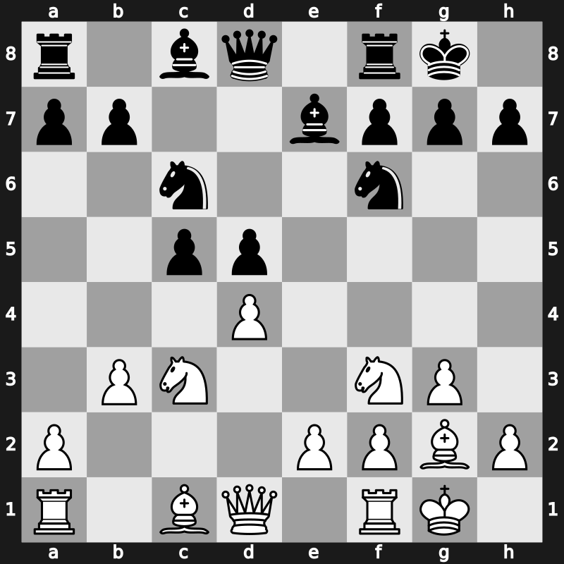 D34d - 8.O-O O-O 9.b3 [+0.18]