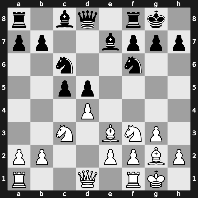 D34g - 8.O-O O-O 9.Be3 [+0.28]