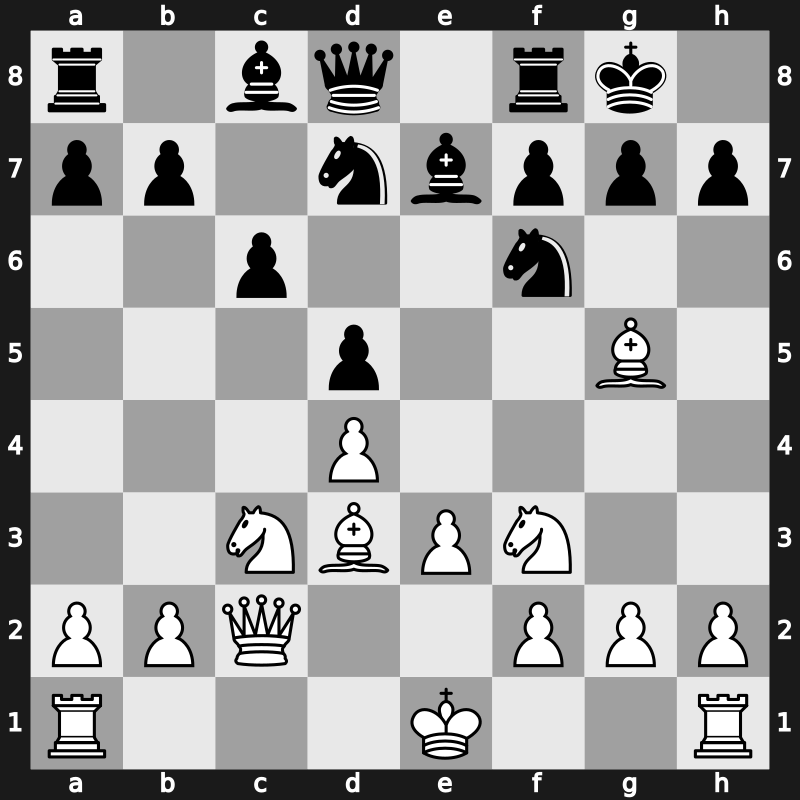 D36o - 6…Be7 7.e3 Nbd7 8.Bd3 O-O 9.Nf3 - Exchange Main Line [+0.28]