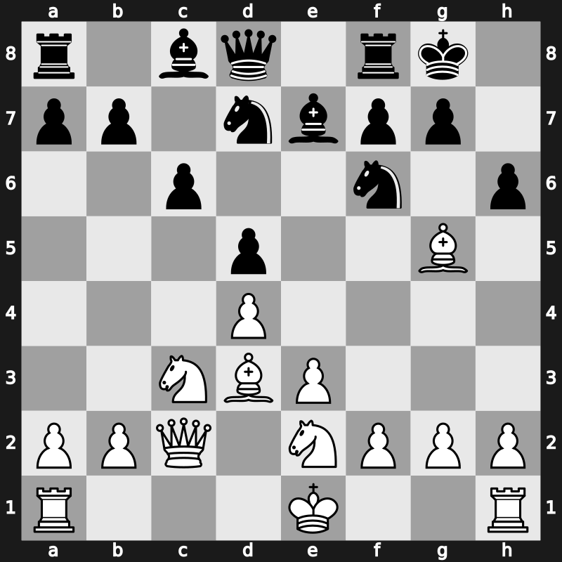 D36k - 6…Be7 7.e3 Nbd7 8.Bd3 O-O 9.Nge2 h6 - Exchange Main Line