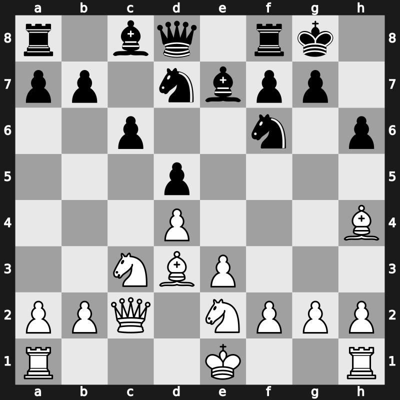 D36k - 6…Be7 7.e3 Nbd7 8.Bd3 O-O 9.Nge2 h6 10.Bh4 - Exchange Main Line [+0.27]