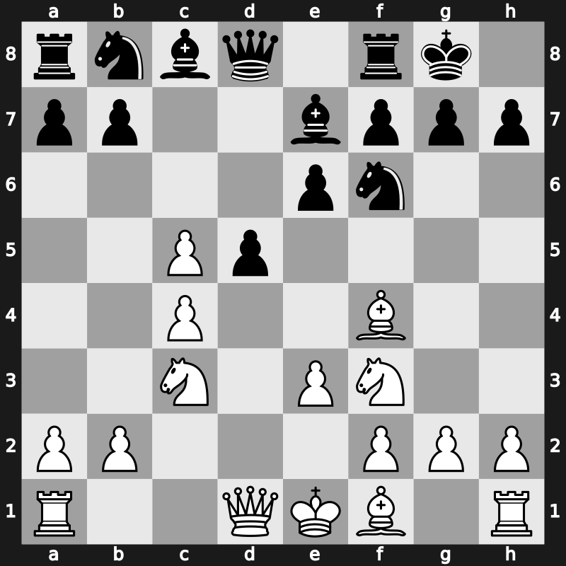 D37n - 4…Be7 5.Bf4 O-O 6.e3 c5 7.dxc5 - Classical [+0.25]