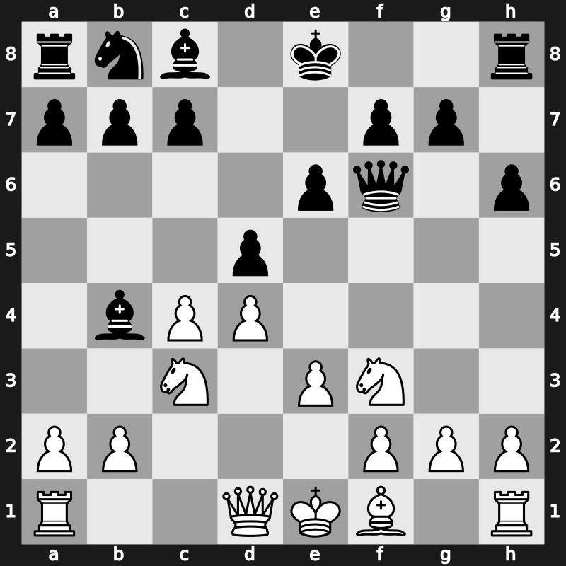 D38o - 5.Bg5 h6 6.Bxf6 Qxf6 7.e3 - Ragozin [+0.18]