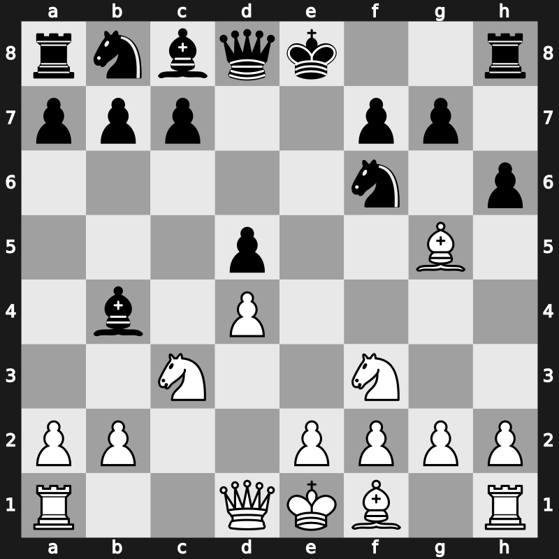 D38g - 5.cxd5 exd5 6.Bg5 h6 - Ragozin (1947)
