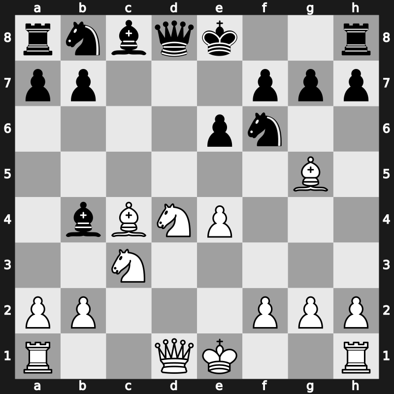 D39h - 6.e4 c5 7.Bxc4 cxd4 8.Nxd4 - Ragozin Vienna [+0.34]