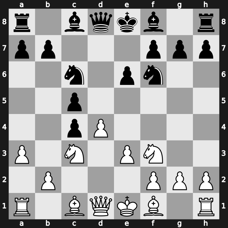 D40k - 5.e3 Nc6 6.a3 dxc4 - Semi-Tarrasch [+0.08]