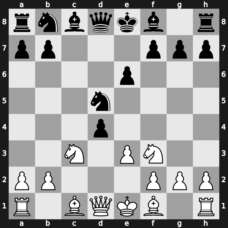 D41p - 5…Nxd5 6.e3 cxd4 - Semi-Tarrasch