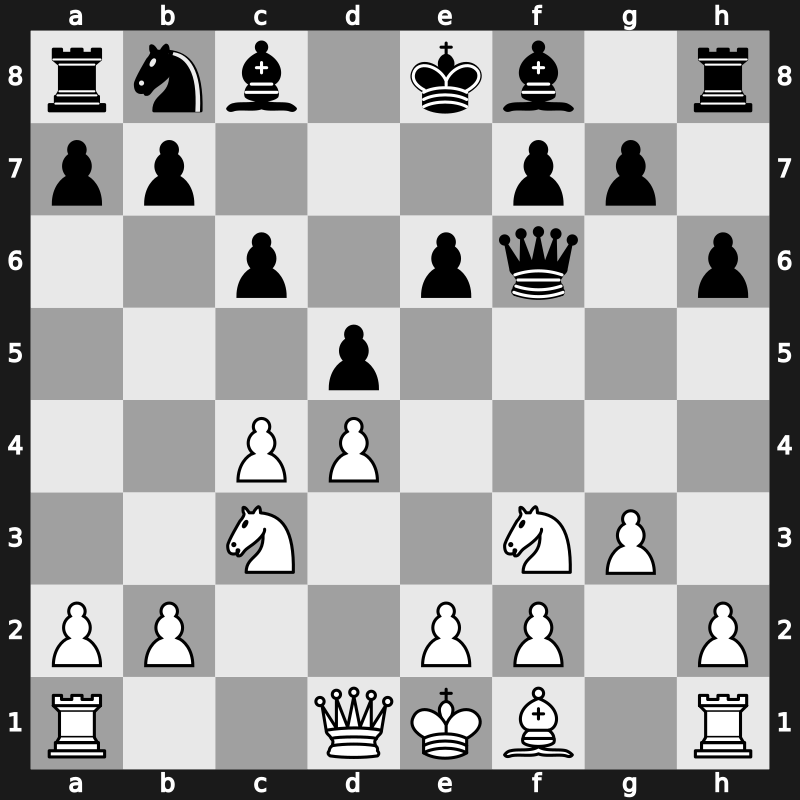 D43p - 5.Bg5 h6 6.Bxf6 Qxf6 7.g3 - Moscow [-0.14]