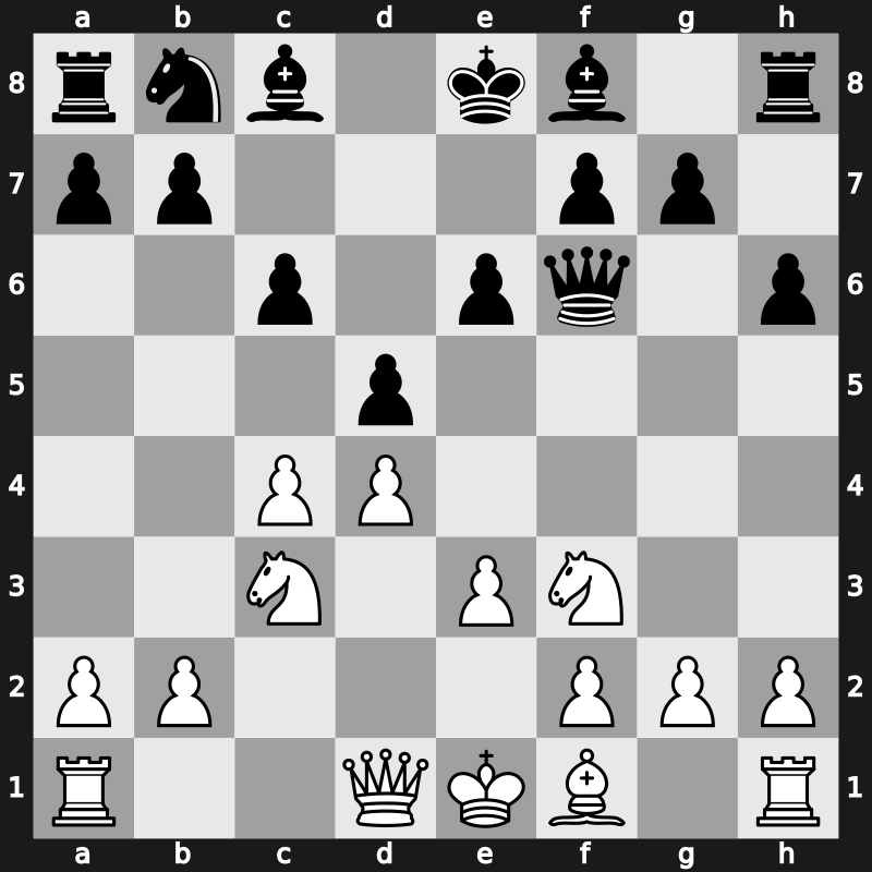 D43s - 5.Bg5 h6 6.Bxf6 Qxf6 7.e3 - Moscow [+0.18]