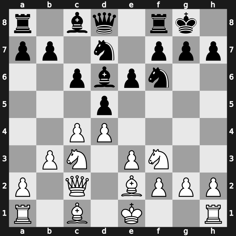 D45r - 5…Nbd7 6.Qc2 Bd6 7.b3 O-O 8.Be2 [+0.02]