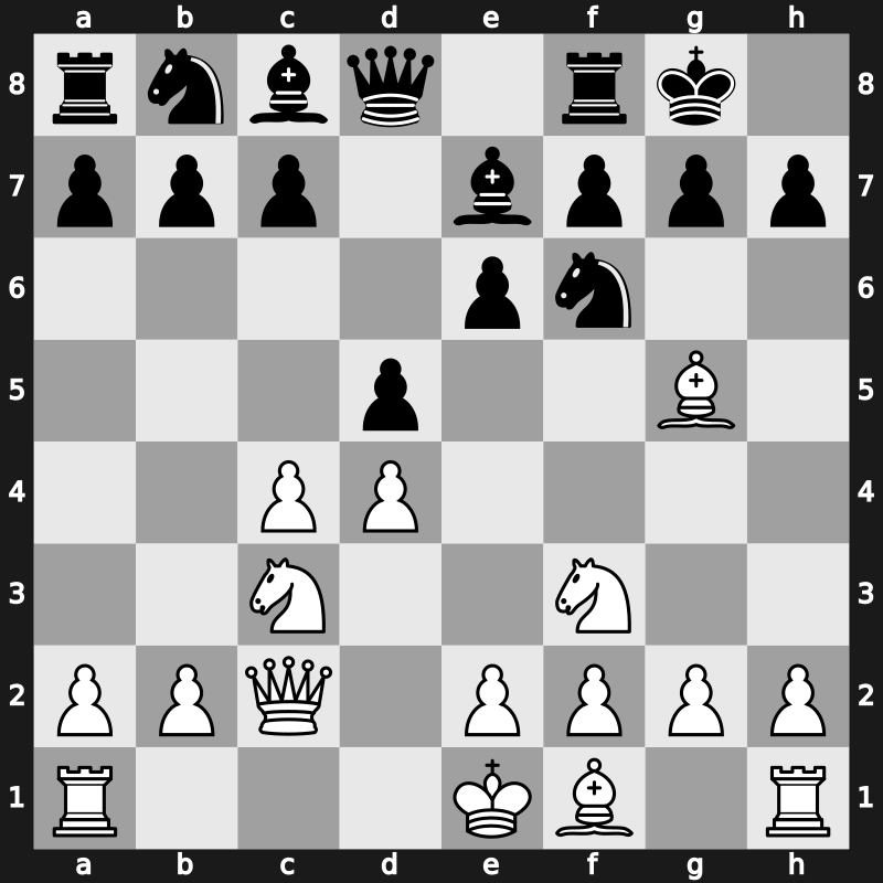 D53m - 5.Nf3 O-O 6.Qc2 [+0.06]