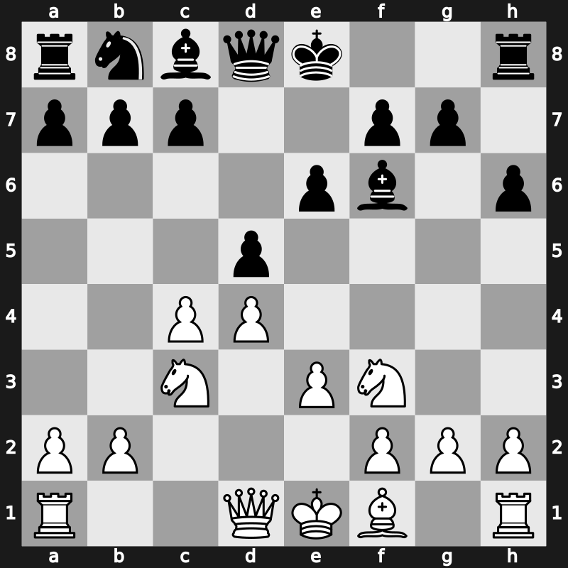 D53g - 5.Nf3 h6 6.Bxf6 Bxf6 7.e3 [+0.08]
