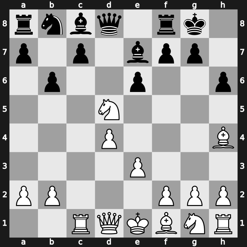 D54c - 6…h6 7.Bh4 b6 8.cxd5 Nxd5 9.Nxd5 - Anti-Neo-Orthodox