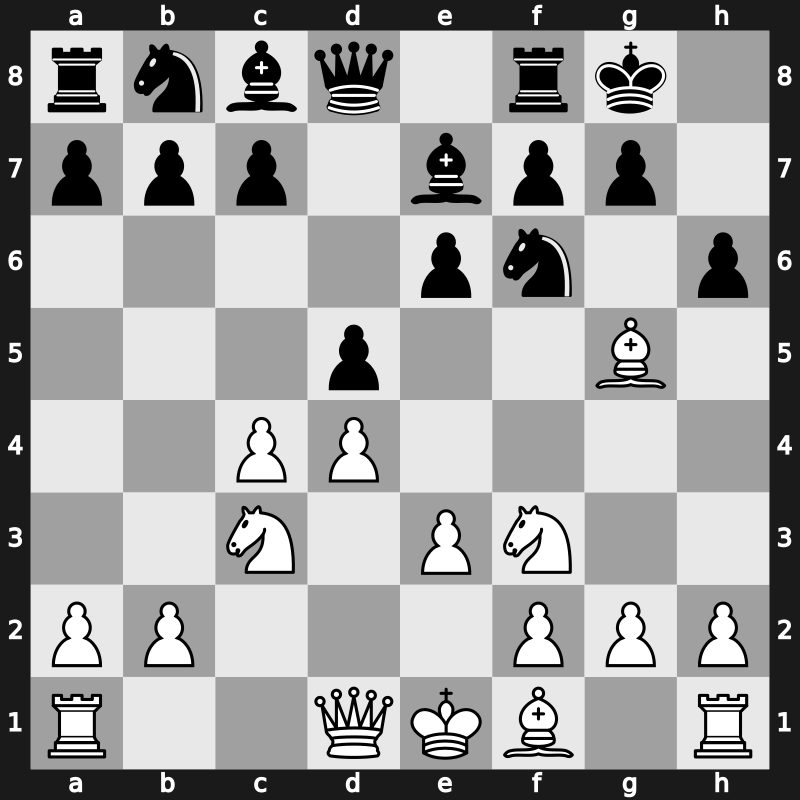 D55g - 6…h6 - Neo-Orthodox Variation [+0.17]