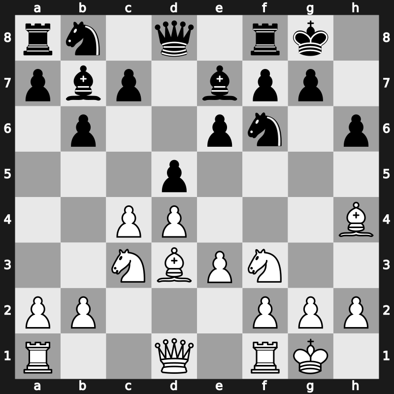 D58g - 8.Bd3 Bb7 9.O-O - Tartakower [+0.00]