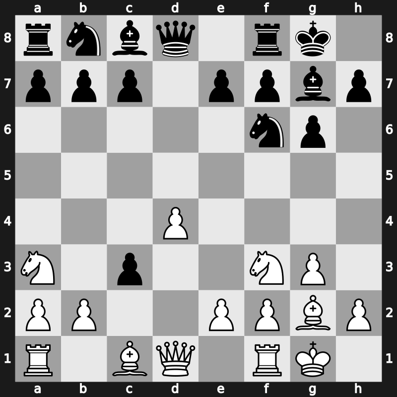 D77h - 6…dxc4 7.Na3 c3