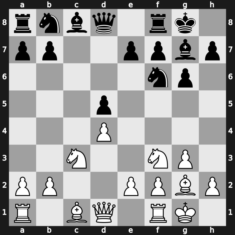 D79b - 7…cxd5 8.Nc3 [+0.14]