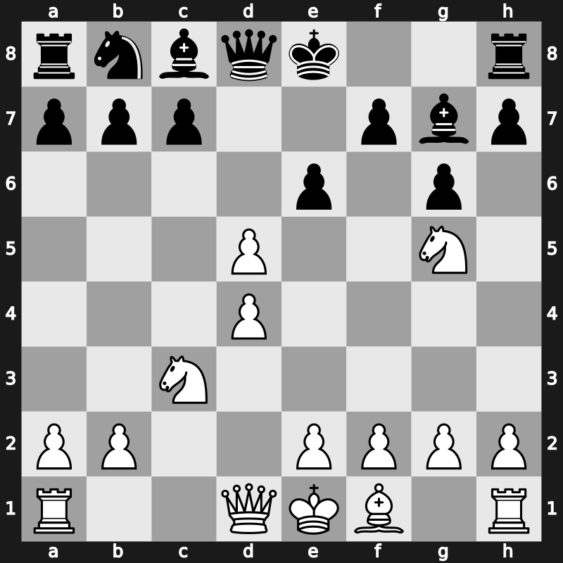 D91k - 5…Ne4 6.cxd5 Nxg5 7.Nxg5 e6