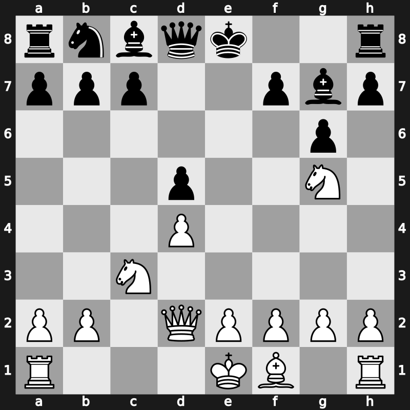 D91m - 5…Ne4 6.cxd5 Nxg5 7.Nxg5 e6 8.Qd2 exd5 [+0.06]